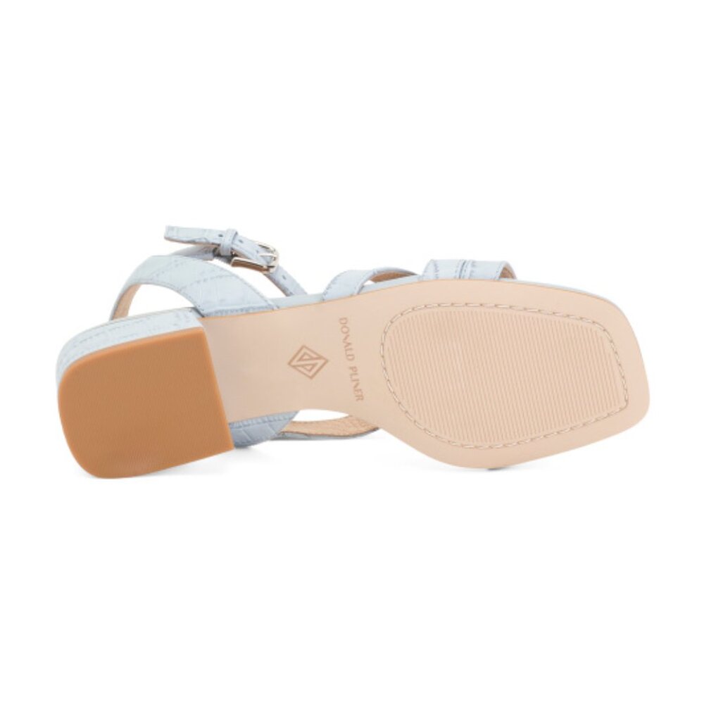 DONALD PLINER Leather Frannie Heeled Sandals - Picture 4 of 4